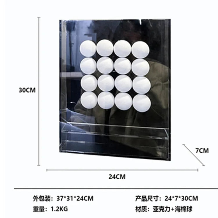 DecorBites™ Geometric Abstract Acrylic Ball Ornament in Decorative Painting Frame