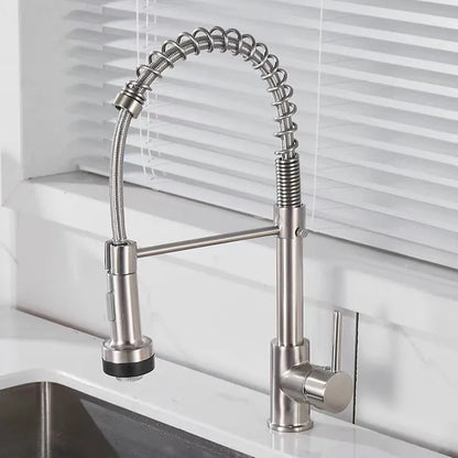 DecorBites™ Black & Gold Kitchen Faucet: Luxury Brass Pull Out Sink Mixer