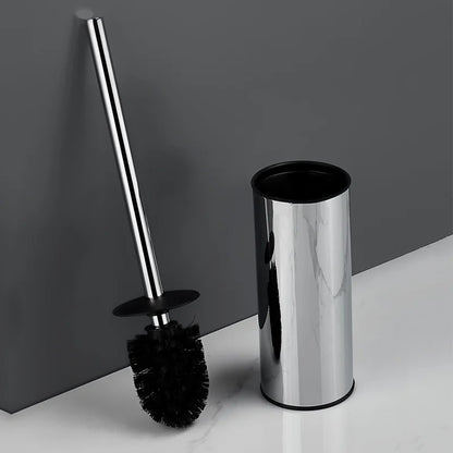 DecorBites™ Gold Toilet Brush Set with Wall Mount Holder
