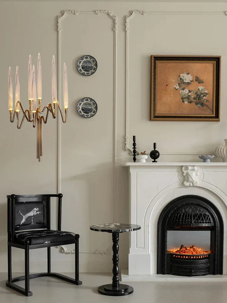 DecorBites™ Crystal Candle Wall Sconce: Luxury Retro Light Fixture for Living Room Decor