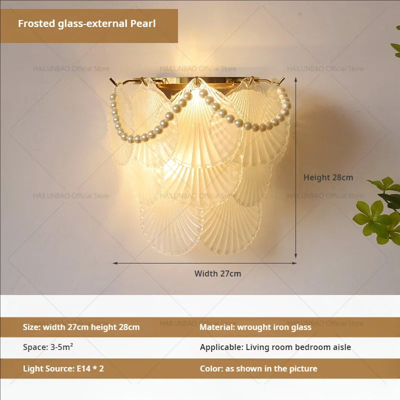 DecorBites™ Luxe Crystal Glass Wall Lamp for Aisle, Living Room, Bedroom & Corridor Lighting