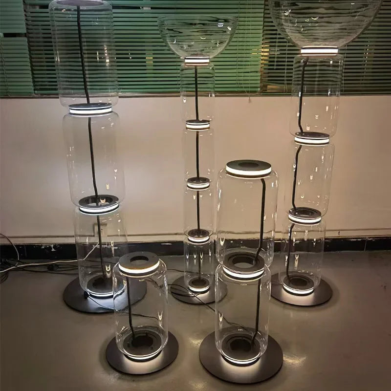 Glass Nordic Floor Lamp