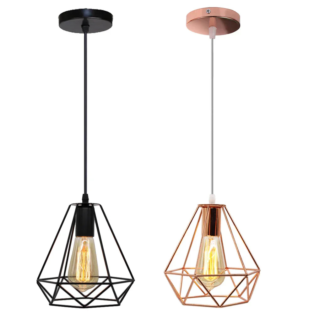Metal Cage Pendant Lamp