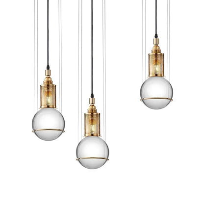 DecorBites™ Crystal Ball LED Pendant Light for Dining Restaurant & Bedroom