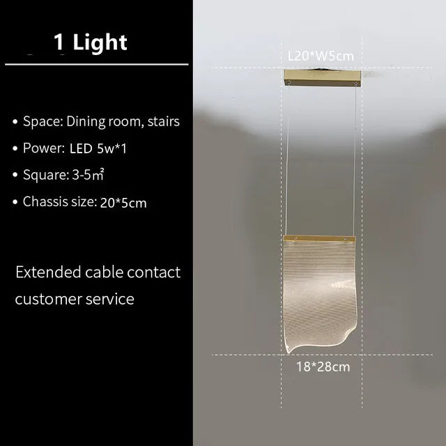 LED Stairs Pendant Lamp