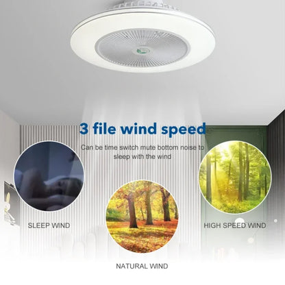 DecorBites™ Invisible Blade LED Ceiling Fan with Light