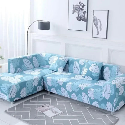 DecorBites™ Geometric Stretch Sofa Cover Slipcover | Couch Protector | L Shape Sofa Cover