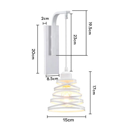 DecorBites™ Iron Wood LED Wall Lamp for Indoor Home Decoration
