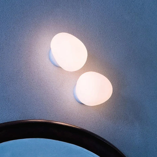 DecorBites™ Glass Egg Wall Sconces Lamp Ceiling Light with E27 Led Bulb