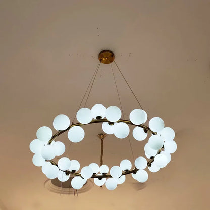 DecorBites™ Glass Ball LED Chandelier Pendant for Living Dining Room