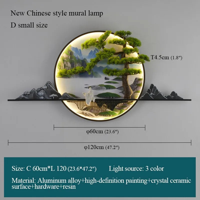 Gold Mural LED Sconce