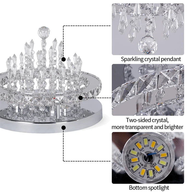 Gold Crystal Smart Chandelier