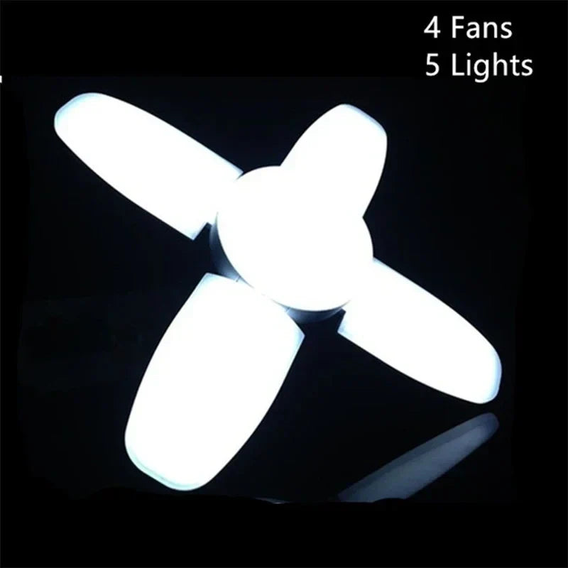 DecorBites™ Industrial LED Ceiling Light Deformable Foldable E26/27 Bulb for Garage Warehouse