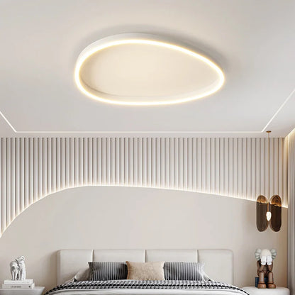 Modern White LED Ring Pendant Chandelier