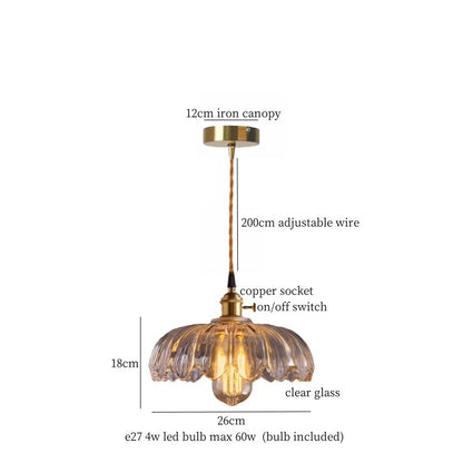 DecorBites™ Cream Glass LED Pendant Lamp - Nordic Minimalist Brass Hanging Light
