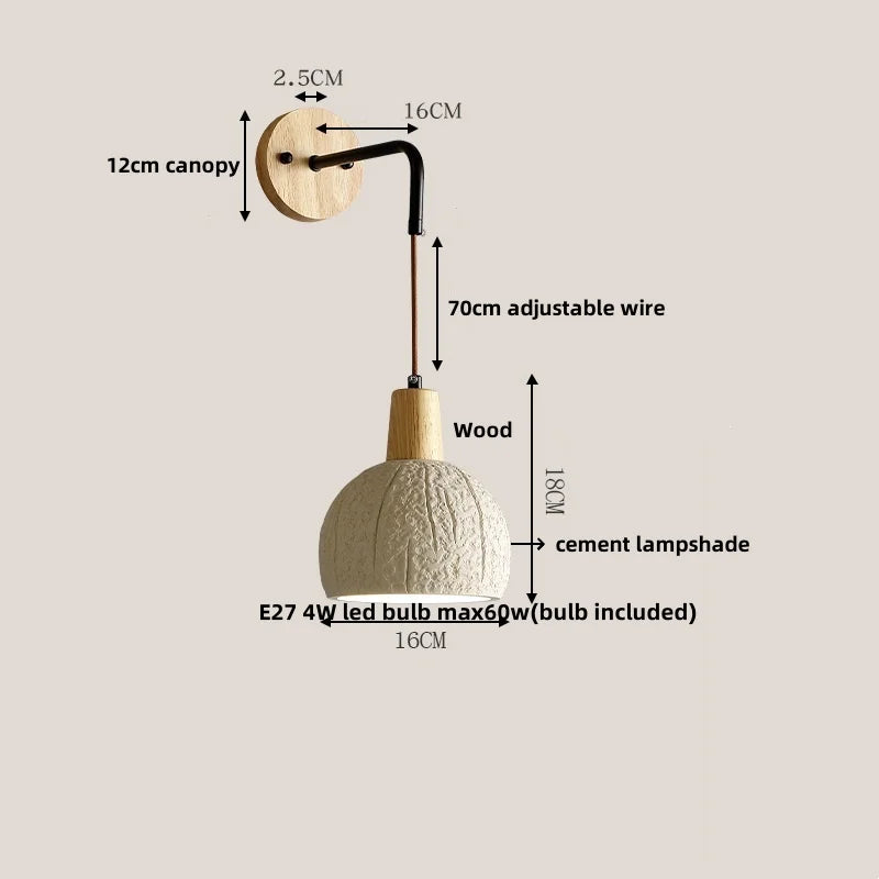 Cement LED Wall Lamp