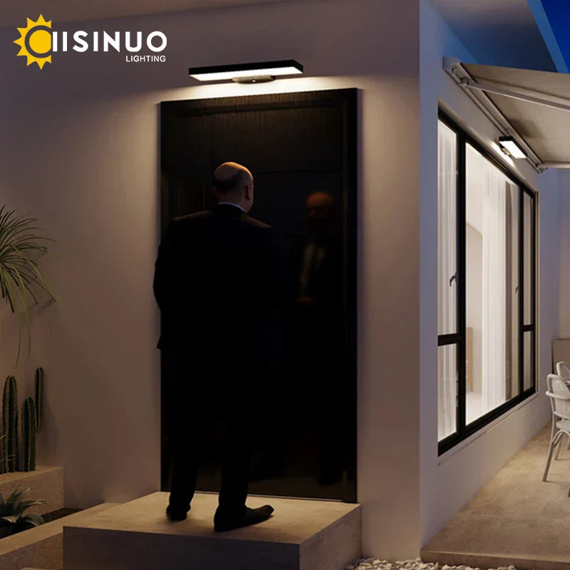 DecorBites™ Dusk Dawn Motion Sensor Outdoor Wall Light Modern Sconces for House Garage Balcony