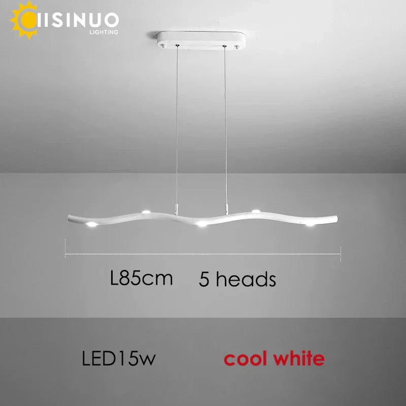 DecorBites™ LED Wave Pendant Light for Office Dining Living Room Decor