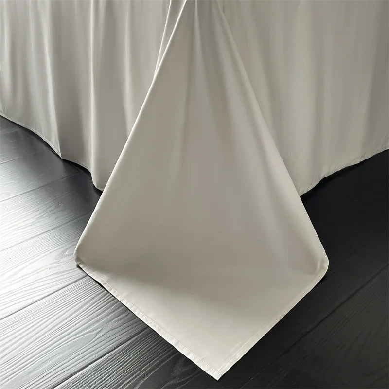 DecorBites™ Jacquard Bedding Set - Lyocell Cotton Bed Linens, Sheet, Pillowcase, Quilt Cover