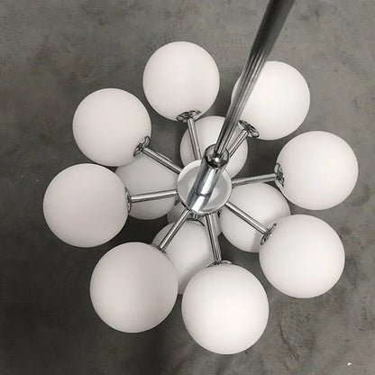 DecorBites™ Elegant Glass Chandelier for Living Room Dining Decor