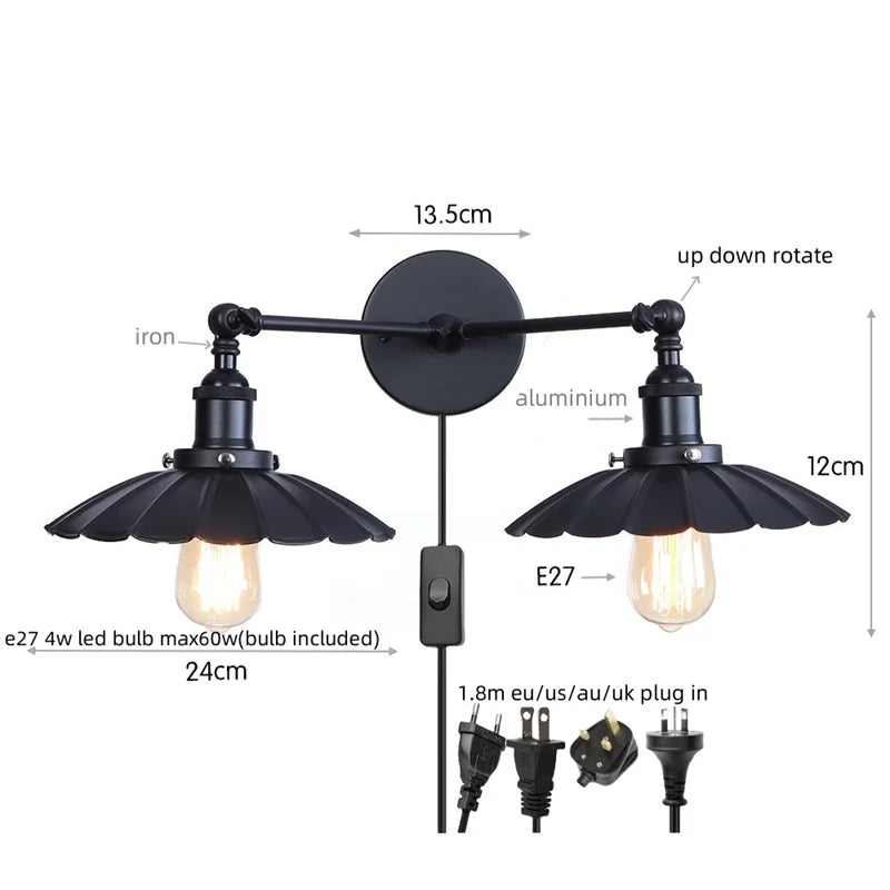 Dual Head LED Wall Lamp