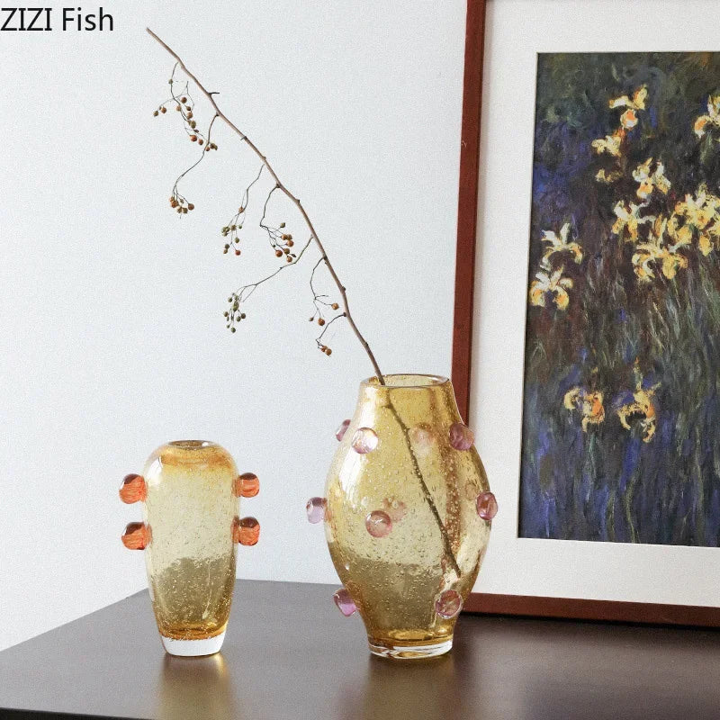 DecorBites™ Creative Bubble Glass Vase Hydroponics Desk Decoration Artificial Flowers Room Decor