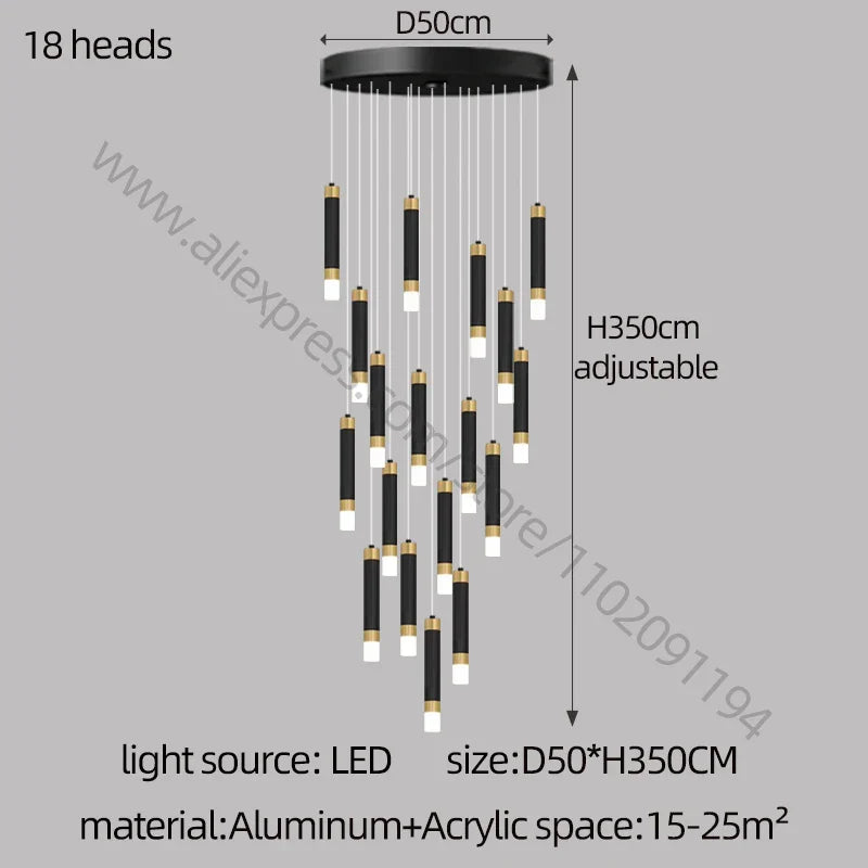 Nordic Acrylic LED Chandelier