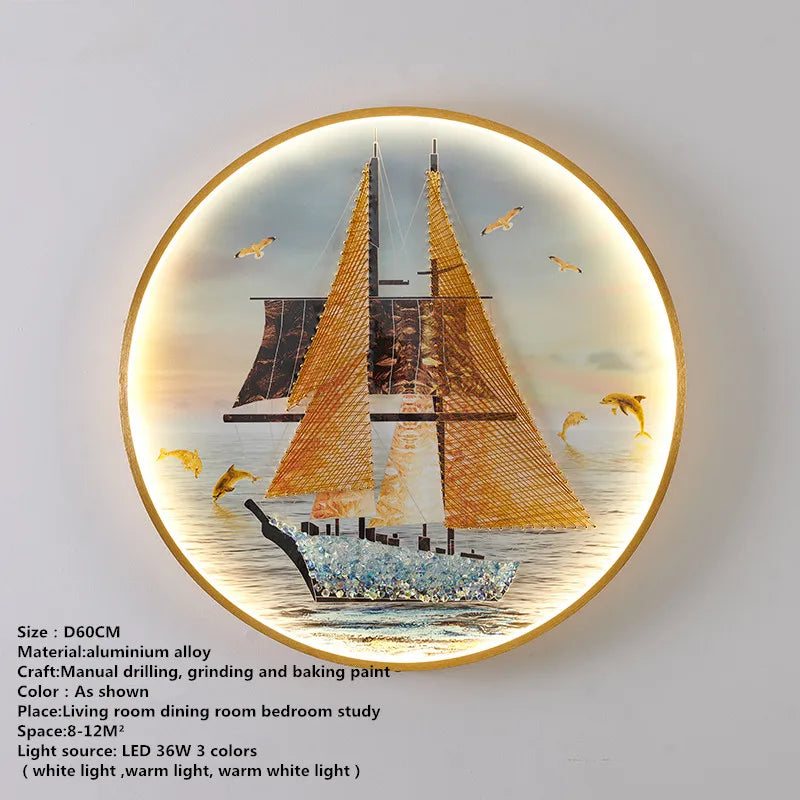 LED Fishes Wall Sconce