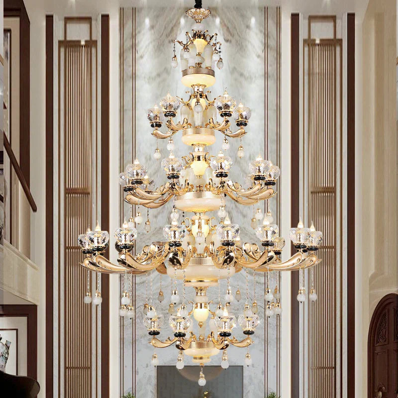 Crystal Pendant Chandelier 36-Head D152cm