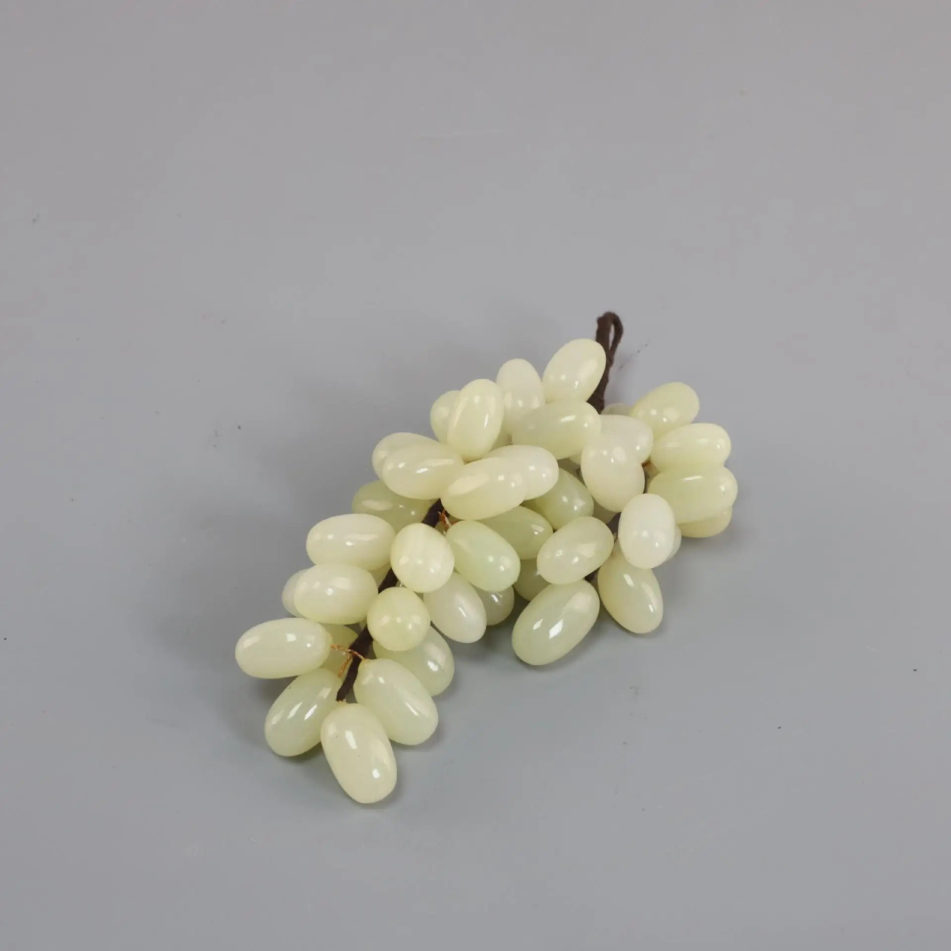 Green Jade Grape Sculpture