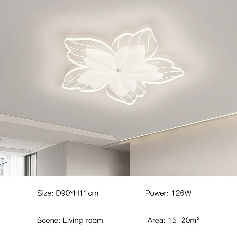 White Flower Ceiling Lamp