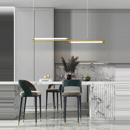 DecorBites™ LED Black Gold Designer Chandelier Lighting for Dinning Room