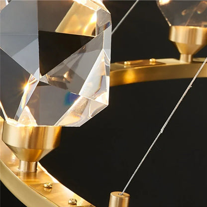 DecorBites™ Crystal LED Pendant Lights: Elegant Lighting Solution for Home Decor