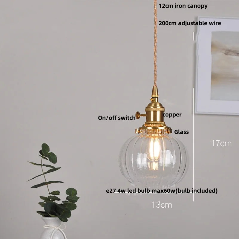 DecorBites™ Glass LED Pendant Light - Modern Nordic Design for Kitchen, Restaurant, Living Room
