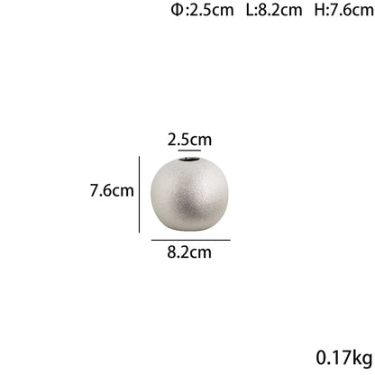 DecorBites™ Geometric Gold & Silver Vase for Chic Flower Arrangements & Home Decor