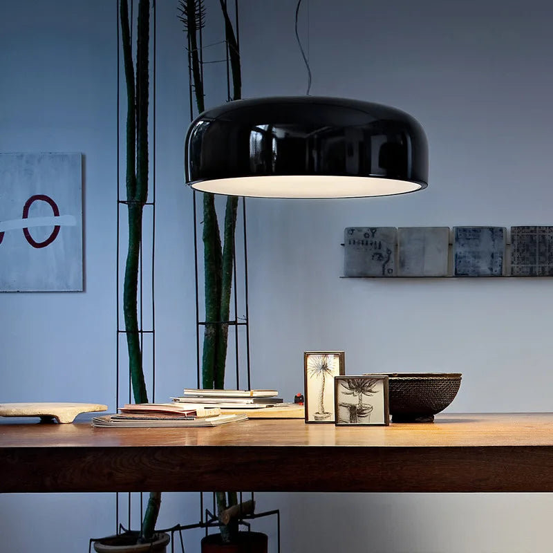 Black Nordic Pendant Light Glossy Dia60cm