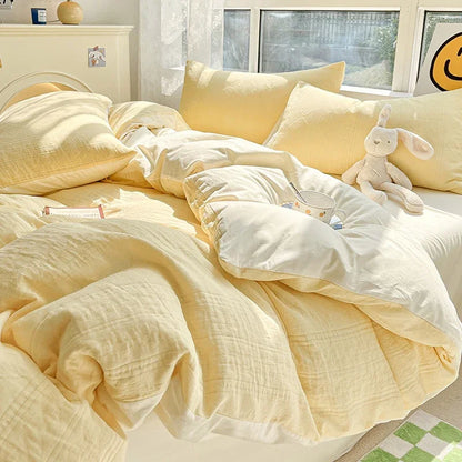 DecorBites™ Cotton Three-Layer 3Pcs Bedding Set - Soft, Breathable, and Comfortable