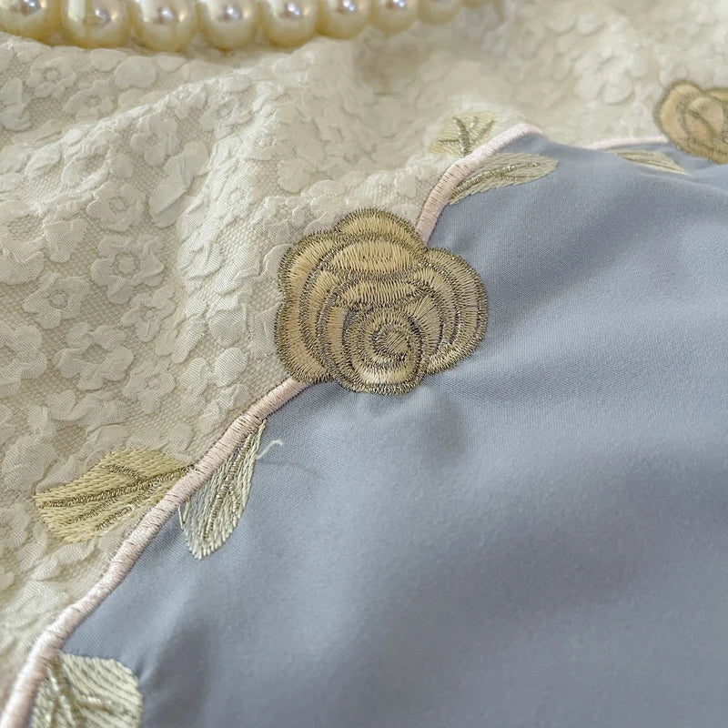 Multicolor Lace Bedding Set