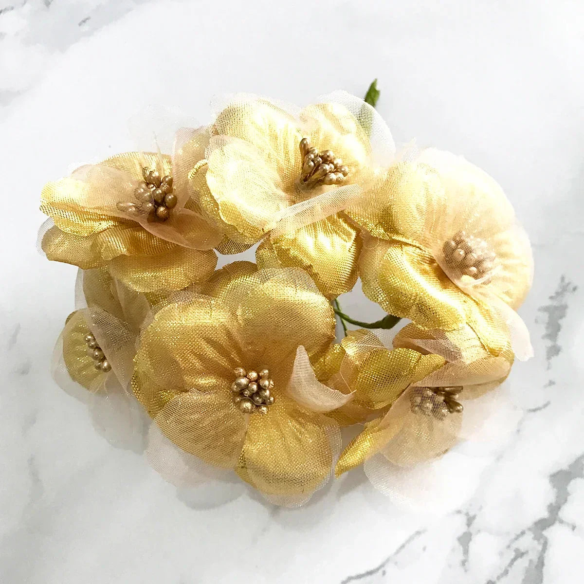 Gold Silk Flower Bundle