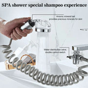 Chrome Anion Shower Head High-Pressure Filter