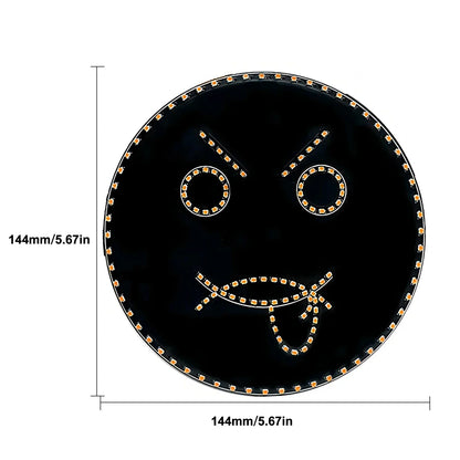 DecorBites™ Funny Emoticon LED Sign Light with Remote Control for Car Back Window