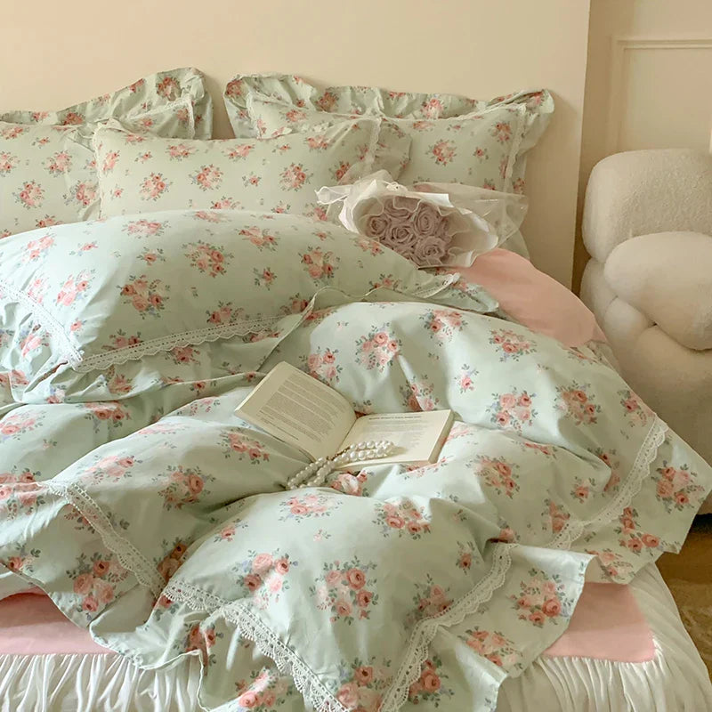 Velvet Patchwork Duvet Set