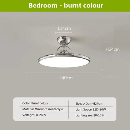 DecorBites™ Cream Iron Nordic LED Ceiling Light - Indoor Decorative Luminaires