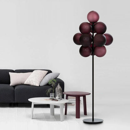 DecorBites™ Grape Chandelier: Modern Glass Ball Pendant Lamp for Living Room and Bedroom