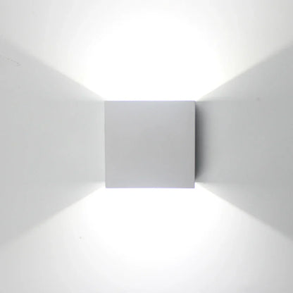 DecorBites™ LED Up Down Wall Lamps: Gold & Silver Aluminium Wall Light for Bedroom, Living Room, Corridor
