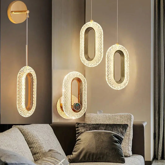 DecorBites™ Gold Alloy Chandeliers Pendant Lights Wall Sconces for Modern Indoor Lighting