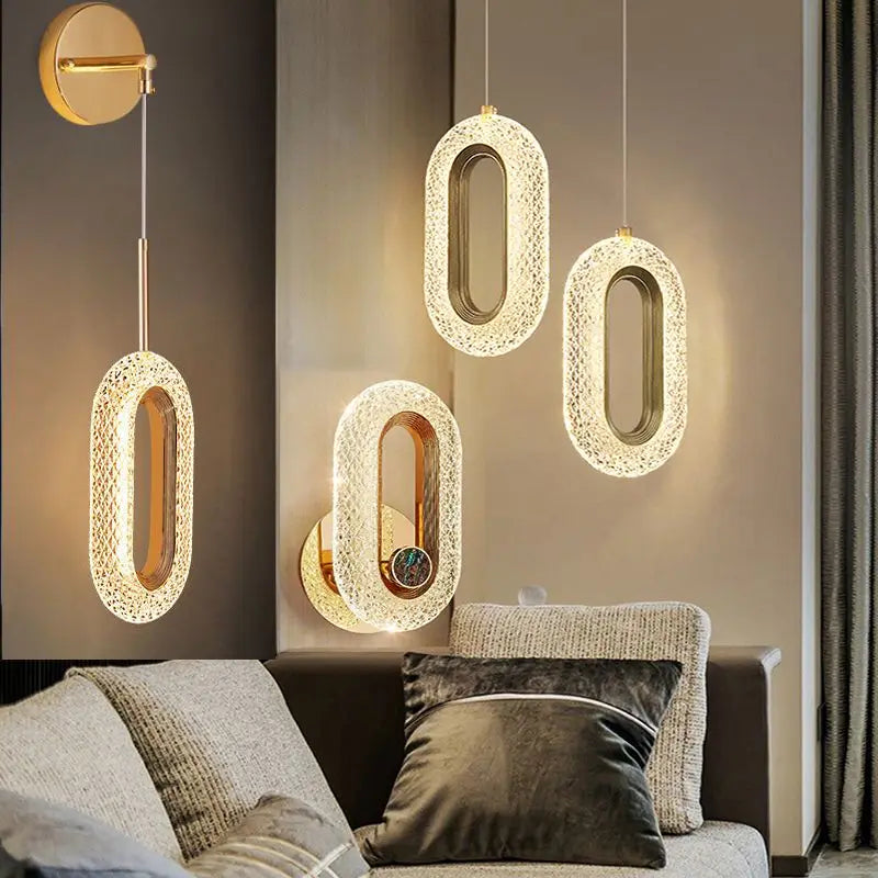 Gold Alloy Pendant Light