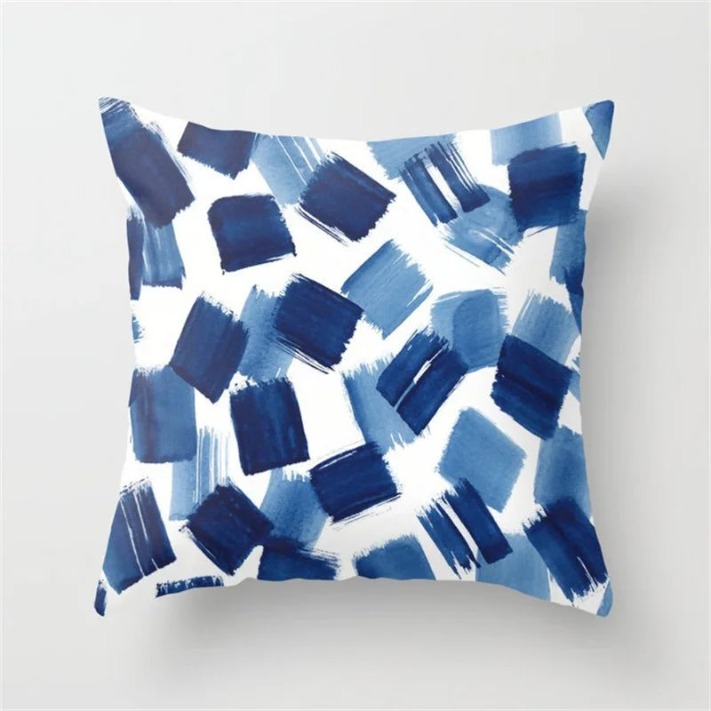DecorBites™ Geometric Heart Round Cushion Cover for Home Decor