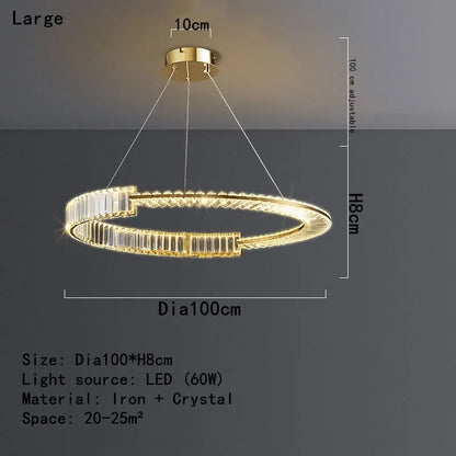 DecorBites™ Crystal LED Chandelier 2025: Elegant Ceiling Light for Home, Hotel & Kitchen