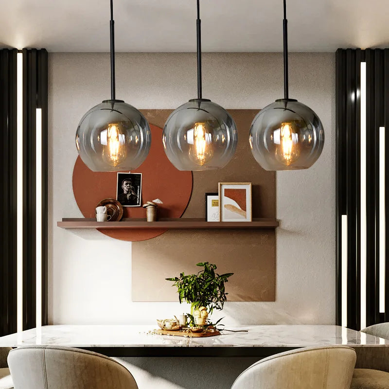 Gradient Nordic Glass Chandelier